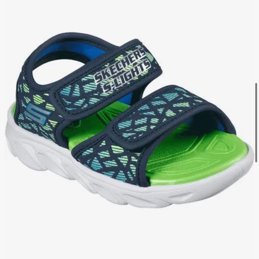 Skechers Blue and Green Sport Sandals with Adjustable Straps